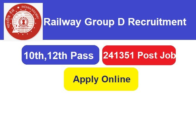 Railway Group D Recruitment 2024 Apply Online For 241351 Post Vacancies, @www.indianrailways.gov.in
