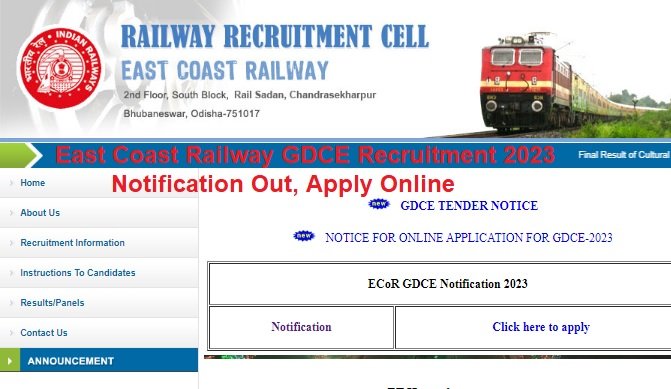 East Coast Railway GDCE Recruitment 2024 Notification Out, Apply Online for 781 ALP & Various Posts, @rrcbbs.org.in