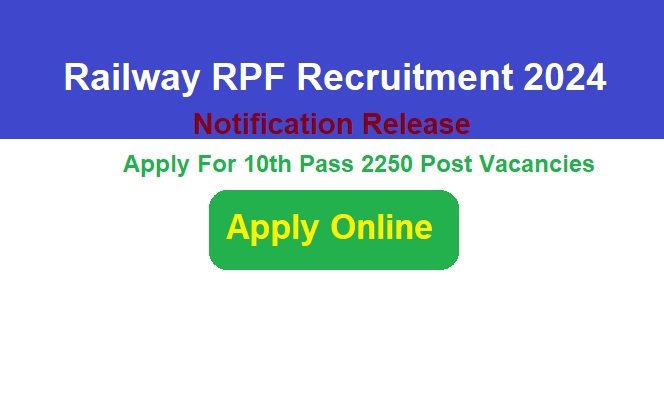 Railway RPF Recruitment 2024 Notification Out Apply Online for 2250 Posts