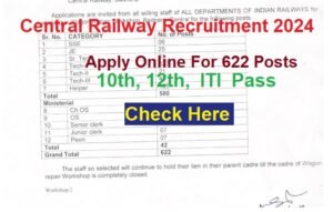 Central Railway Helper Technician Recruitment 2025