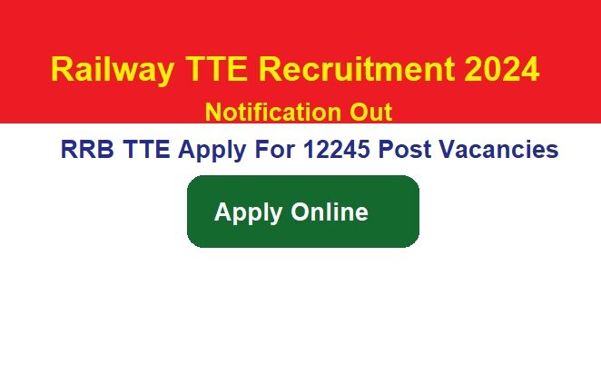 Railway TTE Recruitment 2024 Notification 